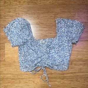 Floral Hollister Crop Top